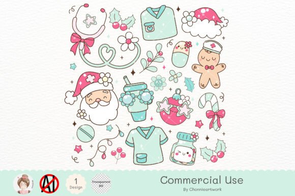 Christmas Pastel Nurse PNG SVG: A Designer's Review