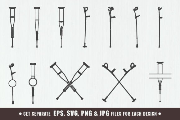 Crutch Svg, Crutch Silhouettes: A Designer’s Review