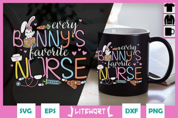 Every Bunny's Favorite Nurse Retro SVG In Real Stitches