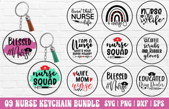 Nurse Keychain SVG Bundle – A Designer's Honest Review