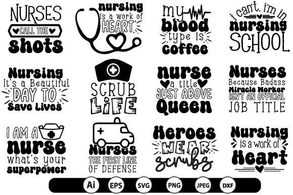 Nurse Svg Bundle, Nurse Svg T Shirt