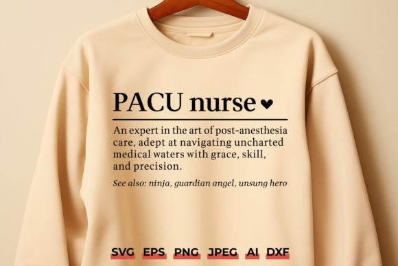 PACU Nurse Definition SVG