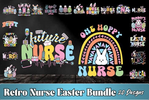 Pastel Retro Nurse Easter SVG Bundle Review