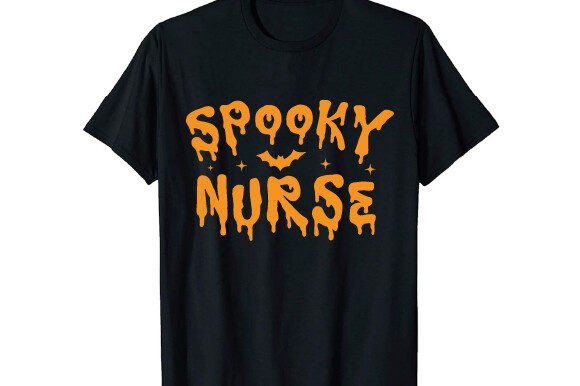Spooky Nurse SVG PNG Sublimation T-shirt Design Review