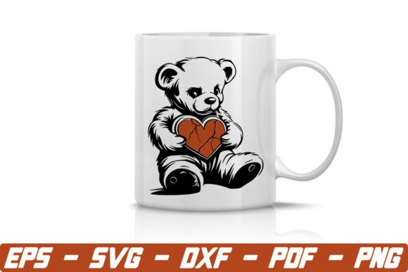 Teddy Bear Holding a Broken Heart Svg Review
